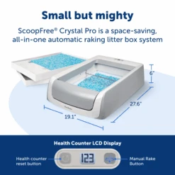 Automatic Litter Box - ScoopFree® Crystal Pro Self-Cleaning -Best Pet Supplies PAL00 16805 P02
