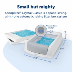 Crystal Litter Box - ScoopFree® Crystal Classic Self-Cleaning -Best Pet Supplies PAL00 17296 P02