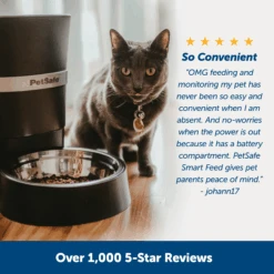 Smart Feed Automatic Dog And Cat Feeder, 2nd Generation -Best Pet Supplies PFD00 16828 P03