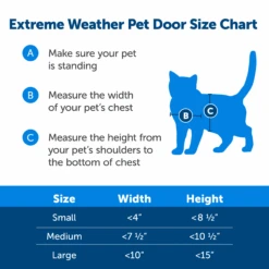 Extreme Weather Pet Door™ -Best Pet Supplies PPA00 10984 P04