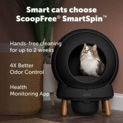 Smart Cat Litter Box Bundle - ScoopFree® SmartSpin™ -Best Pet Supplies PS AMZ ATF SmartSpin 2A Hook