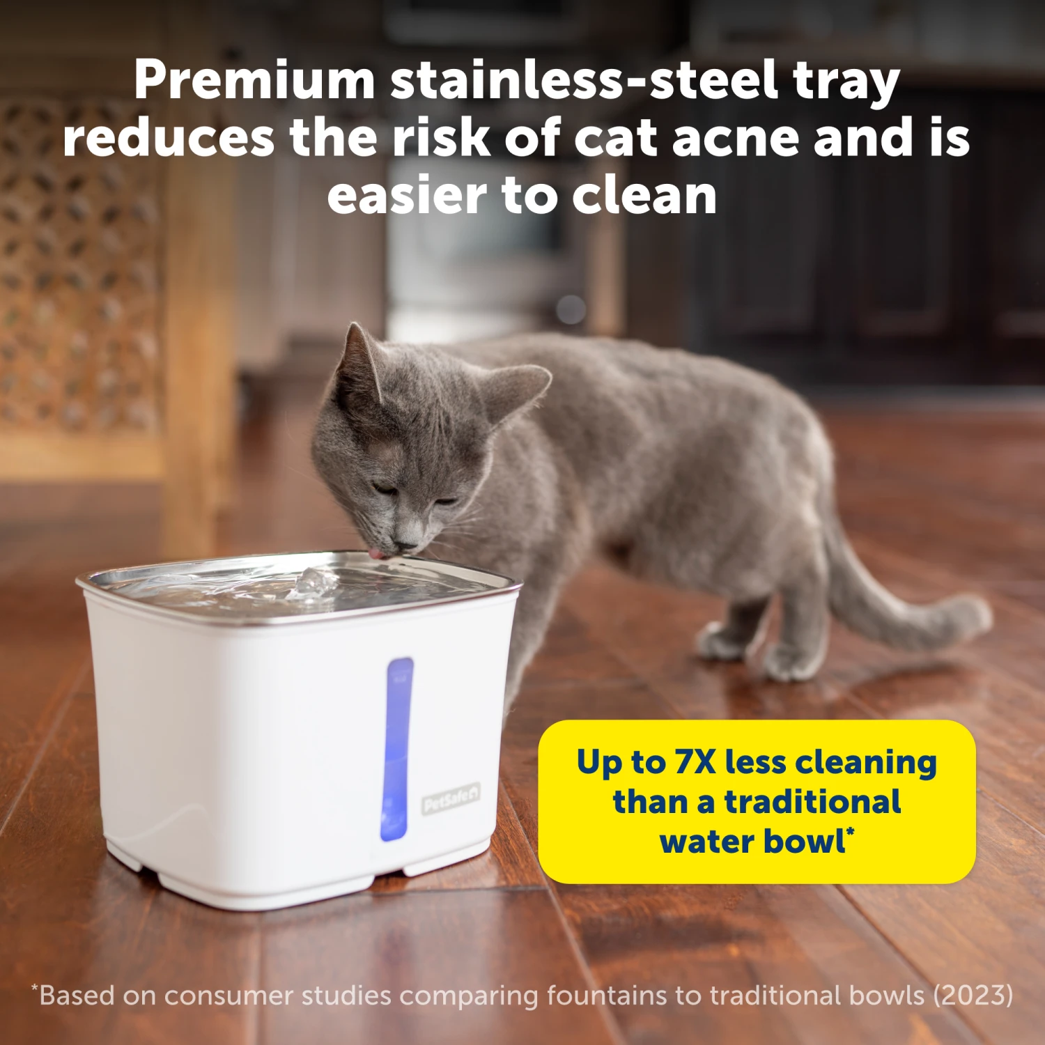 Viva™ 64 Oz Stainless Steel Pet Fountain 4 Viva™ 64 Oz Stainless Steel Pet Fountain - Image 2