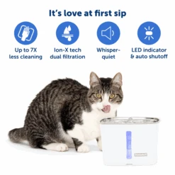 Viva™ 64 Oz Stainless Steel Pet Fountain 10 Viva™ 64 Oz Stainless Steel Pet Fountain -Best Pet Supplies ZWW00 17921 P02