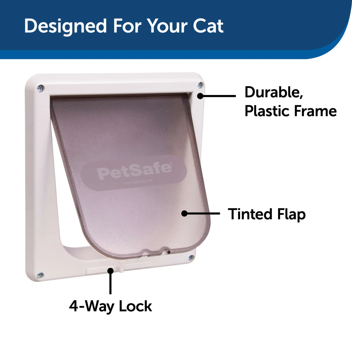 4-Way Interior Locking Cat Door 4 4-Way Interior Locking Cat Door - Image 3