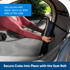 Happy Ride® Collapsible Travel Crate -Best Pet Supplies mec267kncrqo0heckm1a 248d6e7e 4502 4ef8 b39a fa9deb2134cf