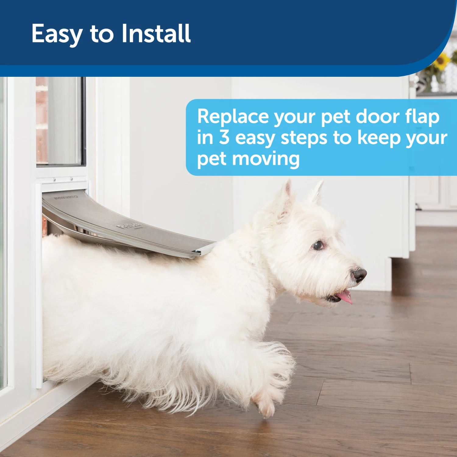 Extreme Weather Sliding Glass Pet Door™ Replacement Flaps 8 Extreme Weather Sliding Glass Pet Door™ Replacement Flaps - Image 6