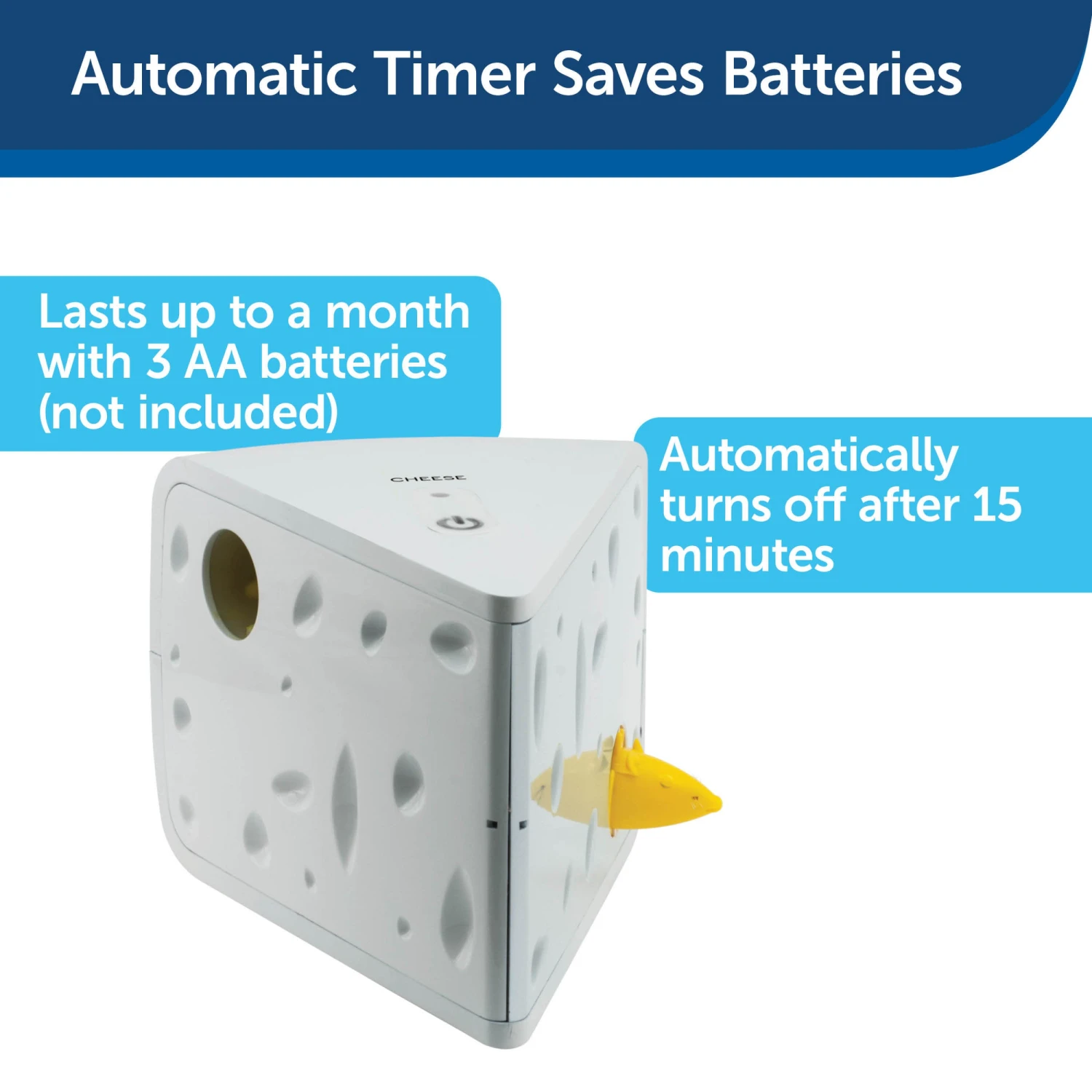 Cheese Automatic Cat Toy 7 Cheese Automatic Cat Toy - Image 5